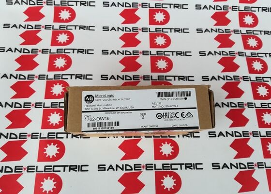Uma fábrica selada Allen Bradley Micrologix 16 pontos Modelo de saída 1762-OW16 1762OW16 1762-0W16