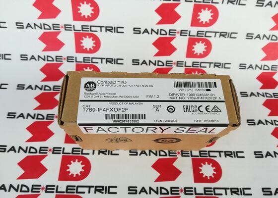 Novo módulo analógico AB 1769-IF4FXOF2F CompactLogix na caixa
