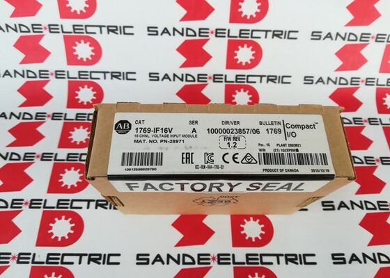 Um novo módulo de entrada de tensão analógica Allen Bradley 1769-IF16V /A 2014 de 16 canais