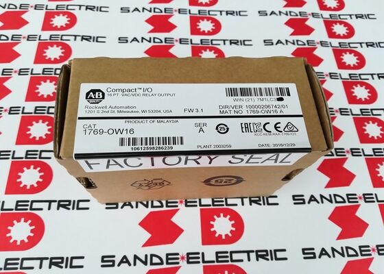 Um novo módulo AB 1769-OW16 PLC na caixa 1769OW16 1769-0W16 saída de relé