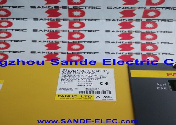 A06B-6134-H303 FANUC AC Servo Amplificador Unidade A06B6134H303 AO6B-6I34-H3O3