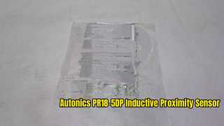 Vídeo de demonstração do produto do sensor de proximidade indutivo Autonics PR18-5DP