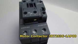Vídeo de demonstração do produto Siemens 3RT2036-1AP00 SIRIUS Power Contactor